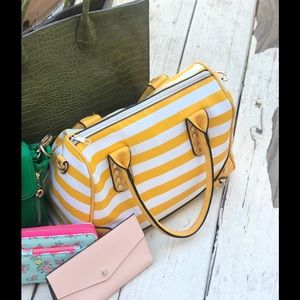 Summer Bag striped yellow and white
